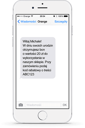 Example of Birthday SMS