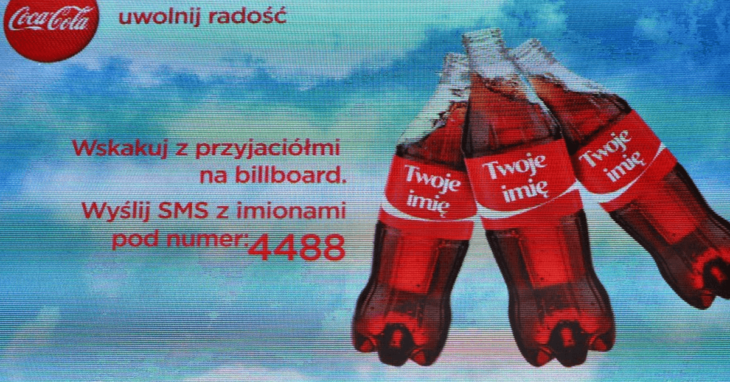 Interaktywna kampania SMS Coca-Cola