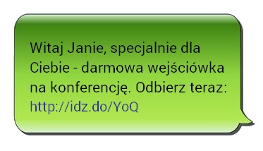 SMS Skrócony Link Idz.do