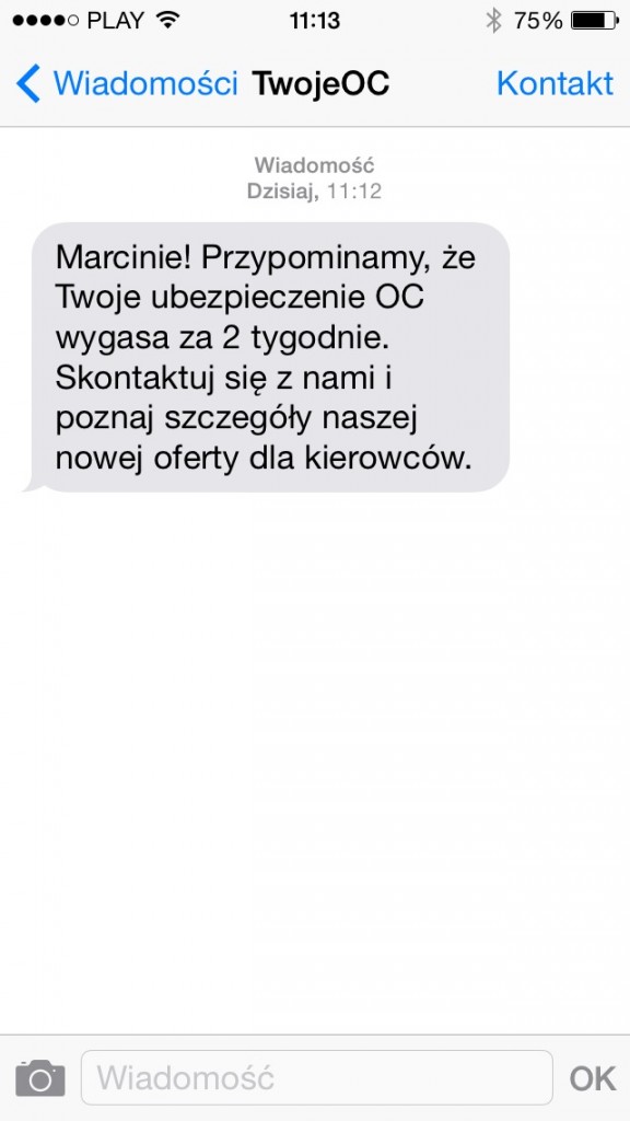 sms ubezpieczenia 2