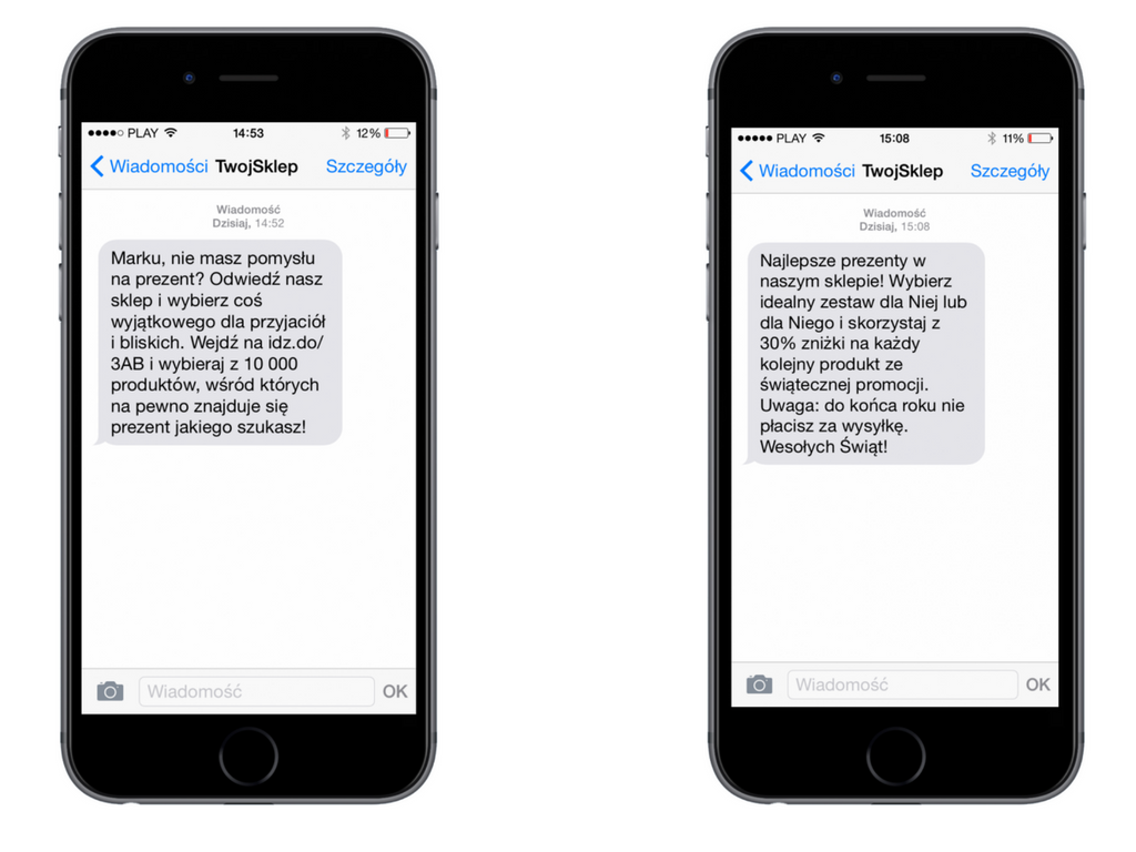 SMSAPI Propozycje produktów na Święta SMS