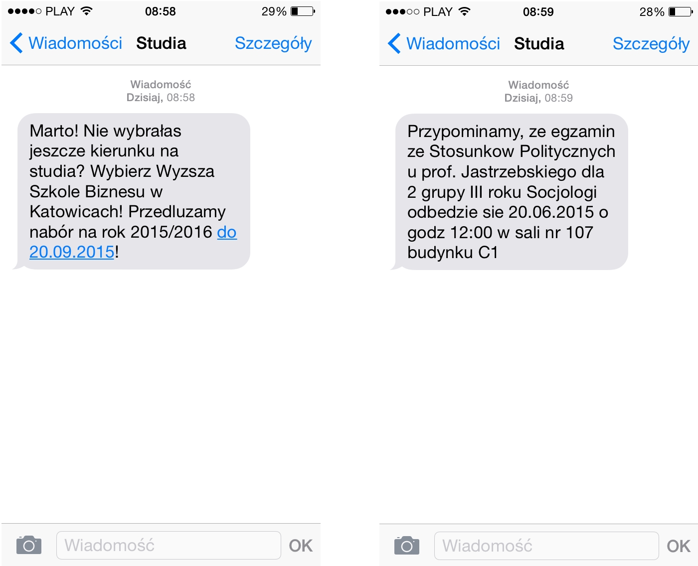 Studia SMS