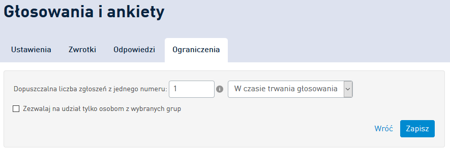 Badanie NPS: Moduł Głosowania i ankiety SMS w Panelu Klienta SMSAPI - limit odpowiedzi