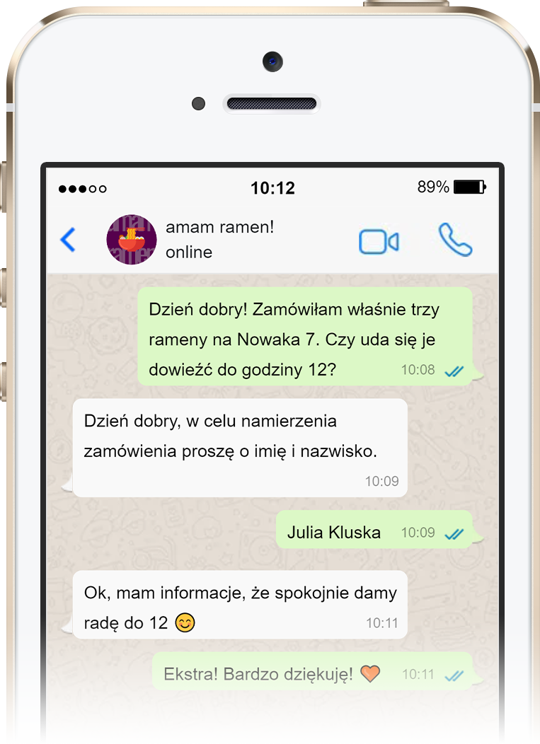 Obsługa klienta przez WhatsApp Business