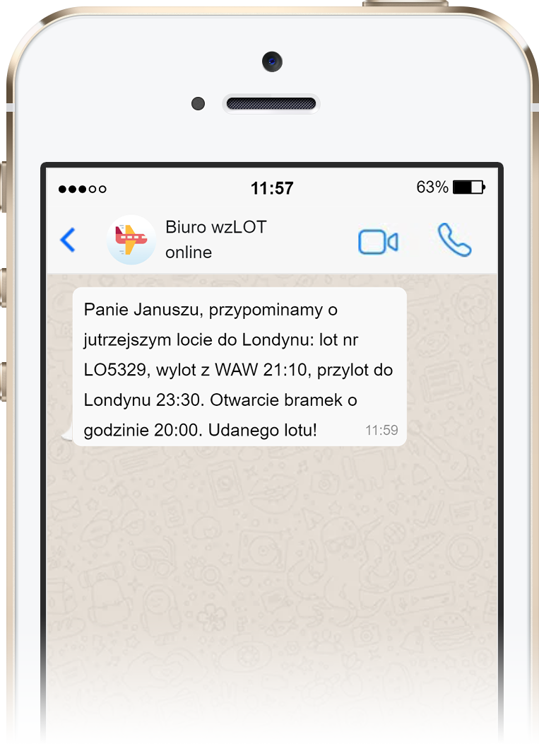 Powiadomienie WhatsApp Business