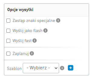 Zastąp polskie znaki w SMS