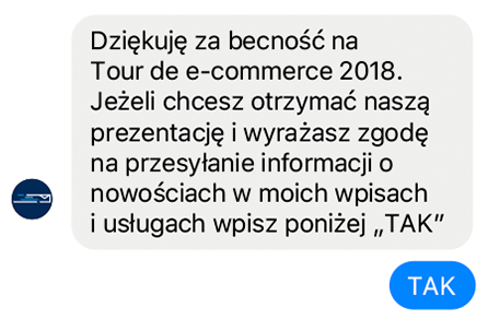 Przykład dwukierunkowej komunikacji w Messenger