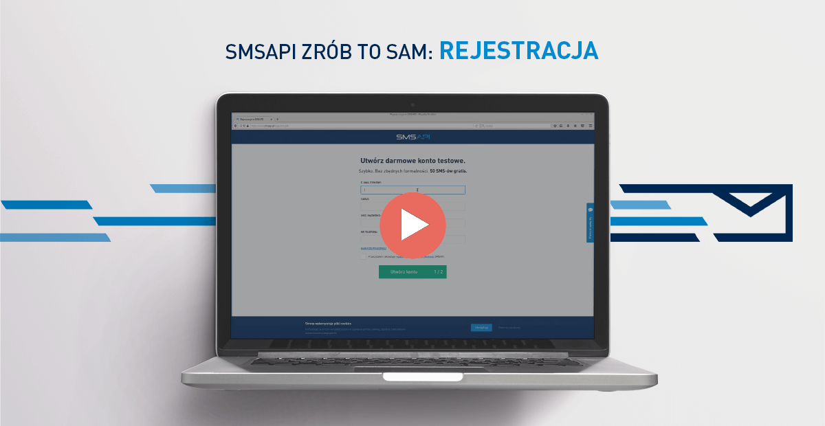 SMSAPI Zrób to sam - Rejestracja konta