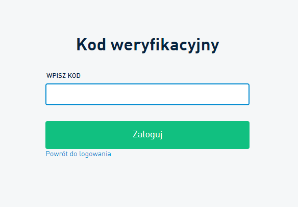 Weryfikacja logowania za pomocą SMS