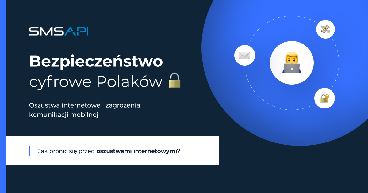 Bezpieczeństwo cyfrowe Polaków - raport SMSAPI 2024